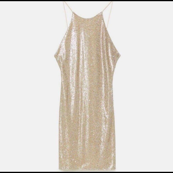 H by Halston Dresses & Skirts - Gold mini dress by Halston